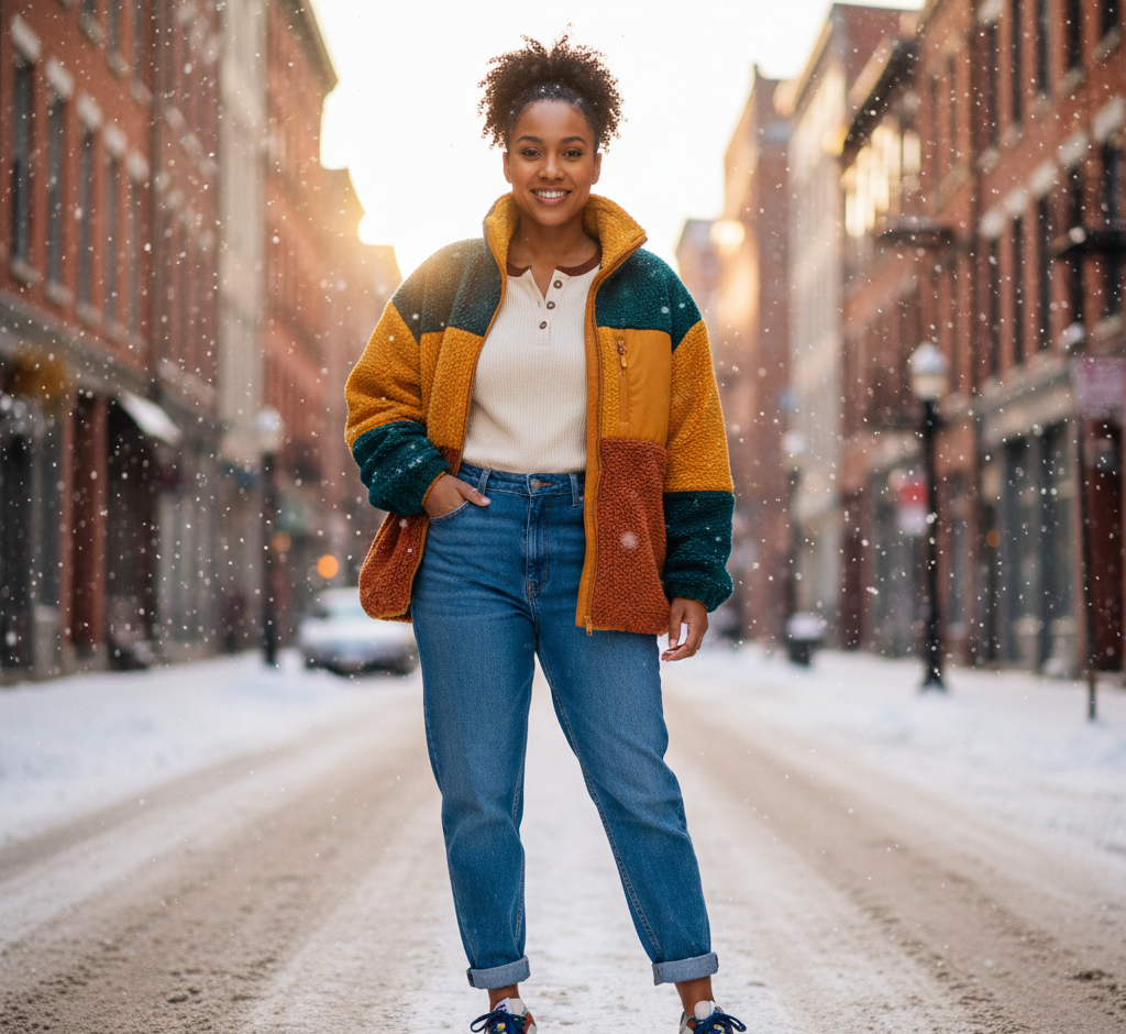 Cozy Fleece Jacket Ensemble Ideas