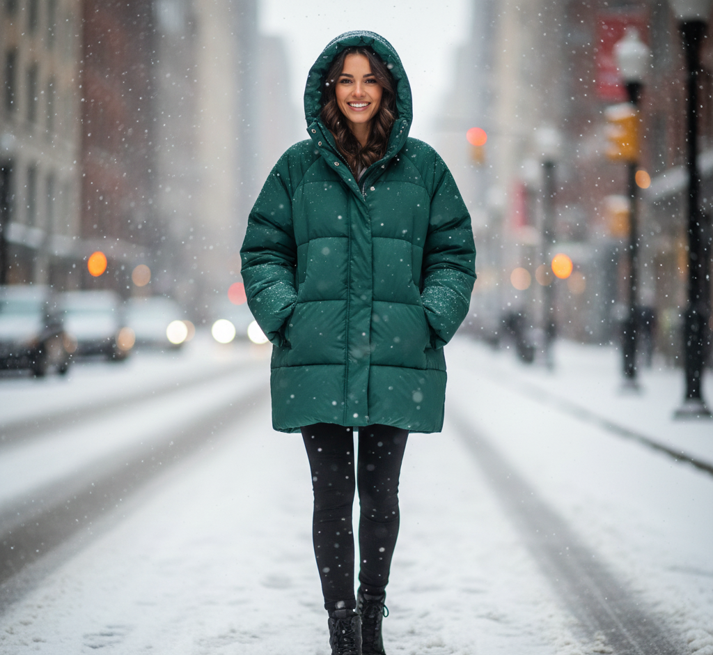 Hooded Puffer Coat Styling Ideas