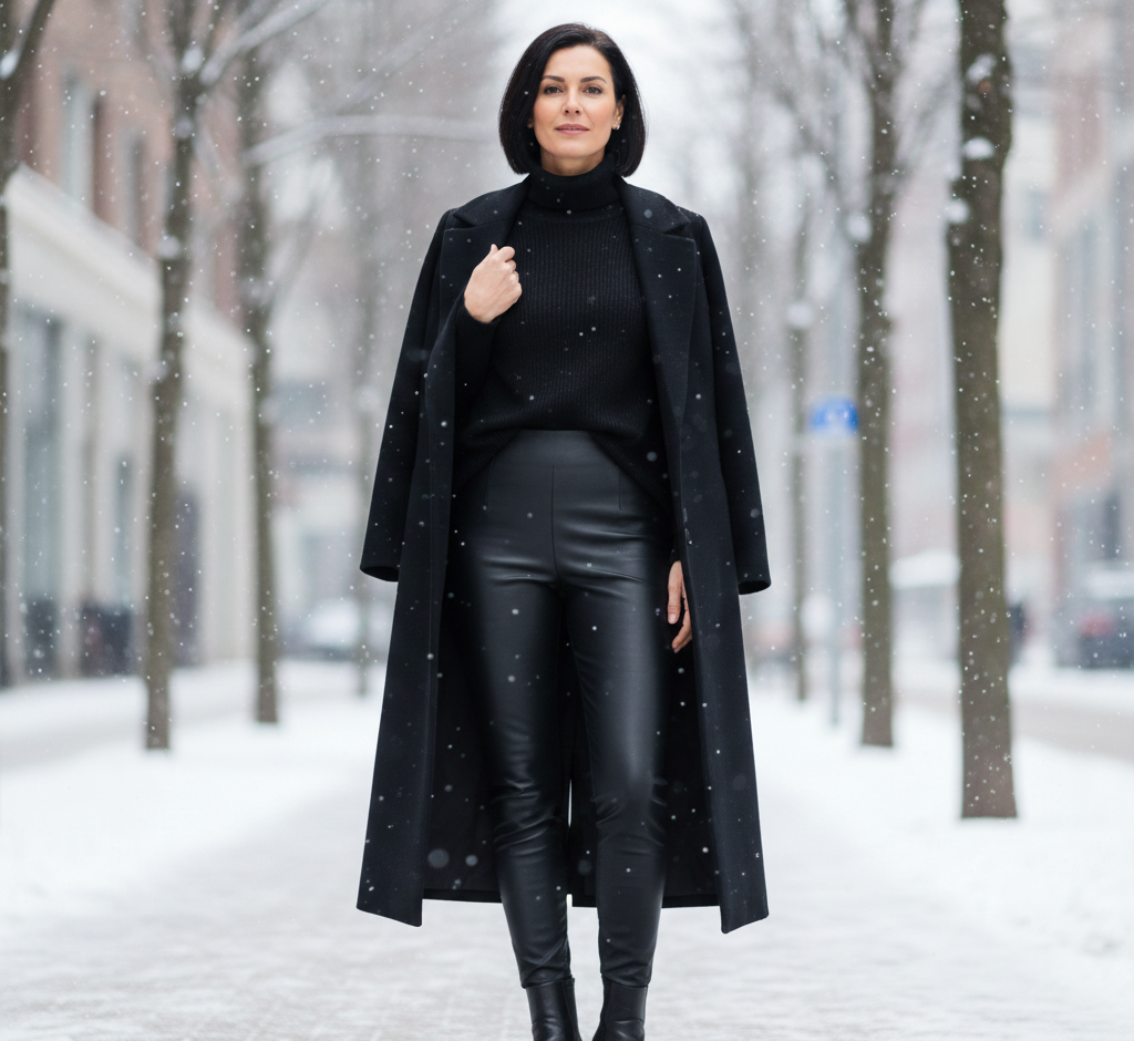 Monochromatic Black Look Ideas
