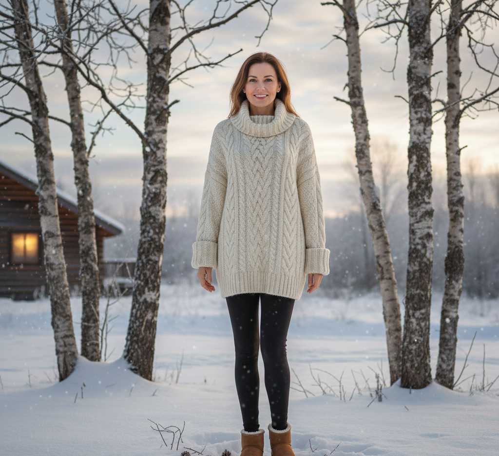 Oversized Knit Sweater Outfit Ideas