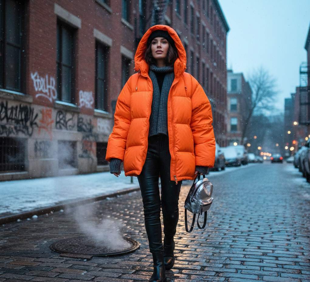 Statement Puffer Jacket Look Ideas