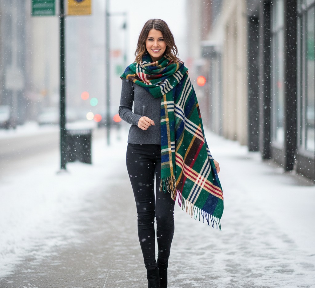 Statement Scarf and Leggings Ideas