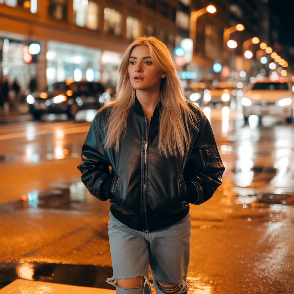 25 Best Casual Fall Outfits for Women This Autumn 21 Bomber Jacket with Jeans