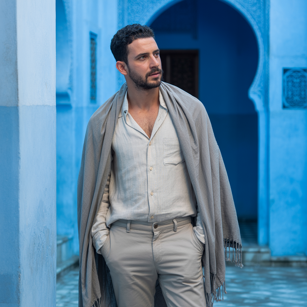 Casual Shawl with Neutral Base Outfit