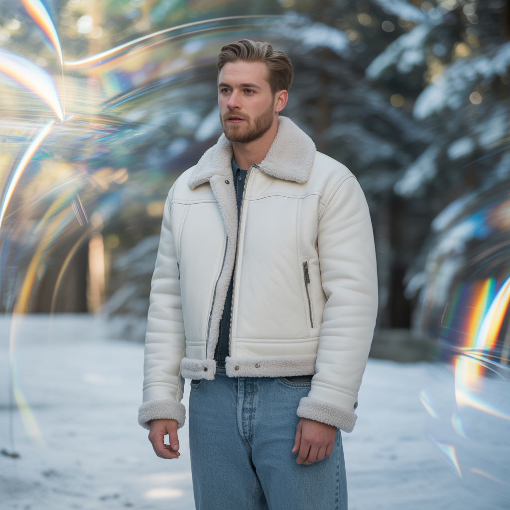 Cropped Jacket with Relaxed Jeans