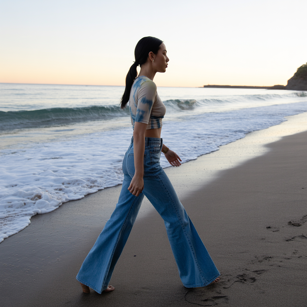 Flared Jeans with Boho Tops