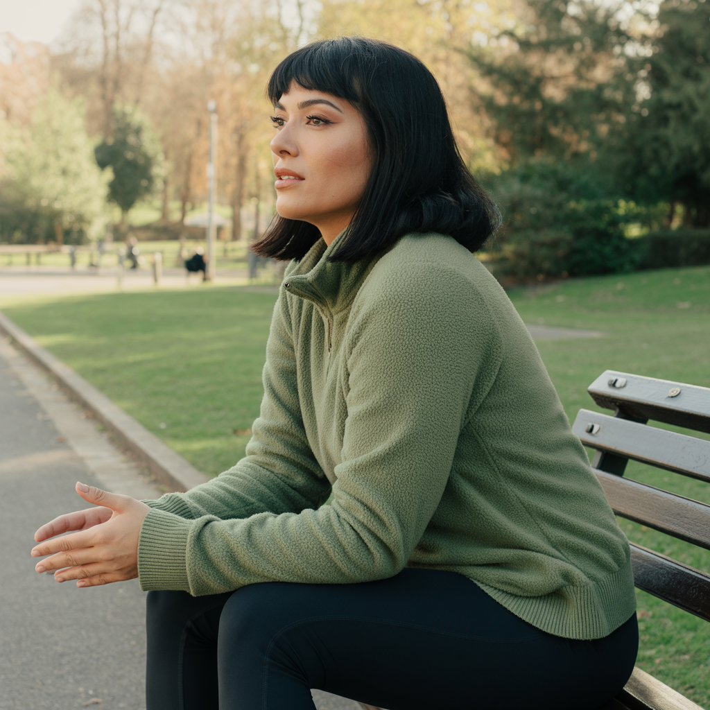 25 Best Casual Fall Outfits for Women This Autumn 22 Fleece Pullover with Leggings