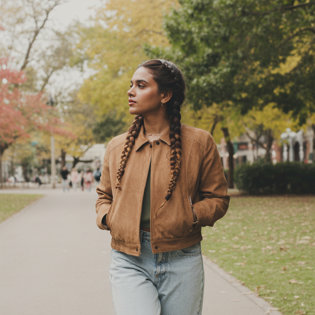 Jeans with Leather Jackets