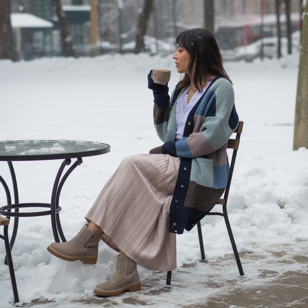 Layered Cardigan Look