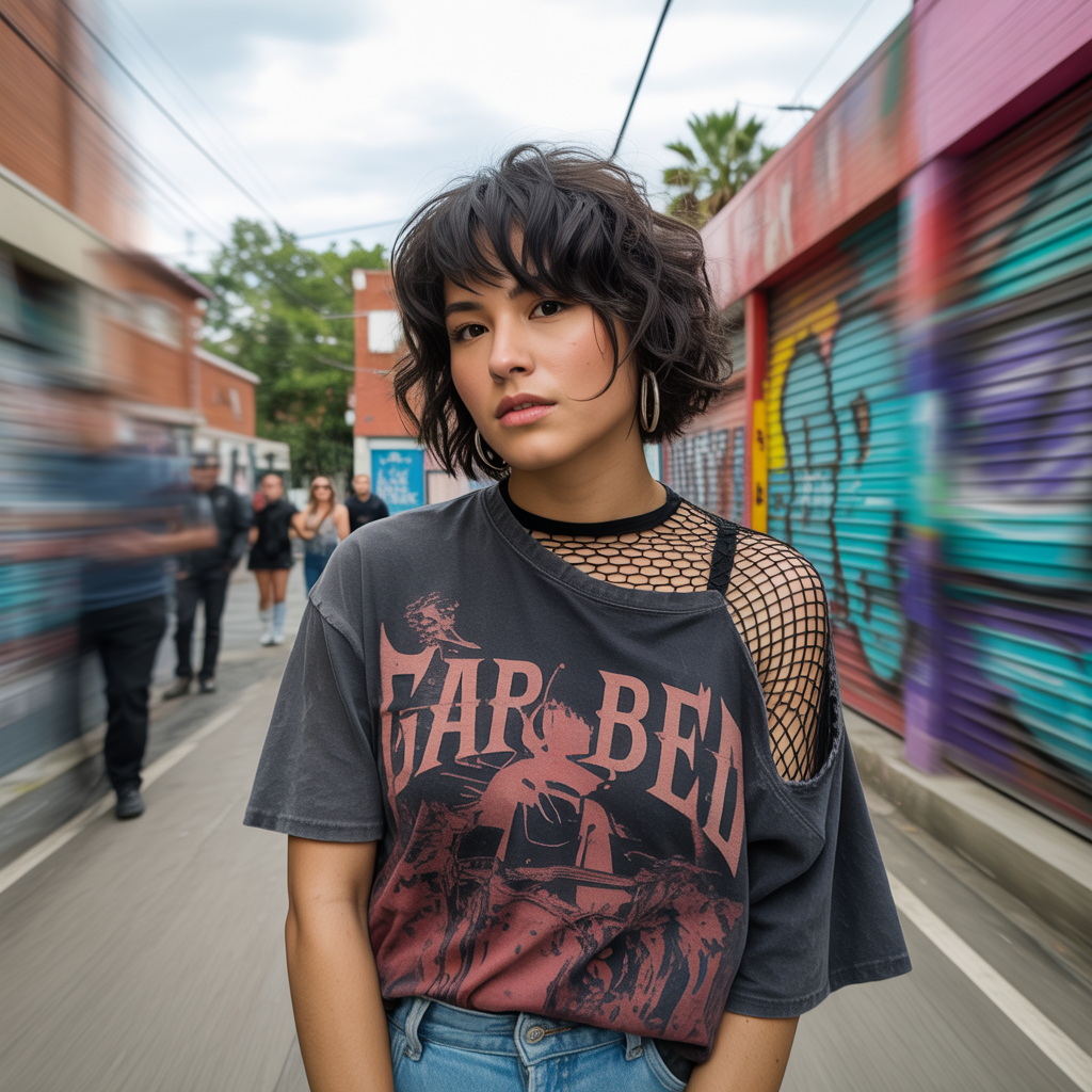 Layered Grunge-Inspired Look