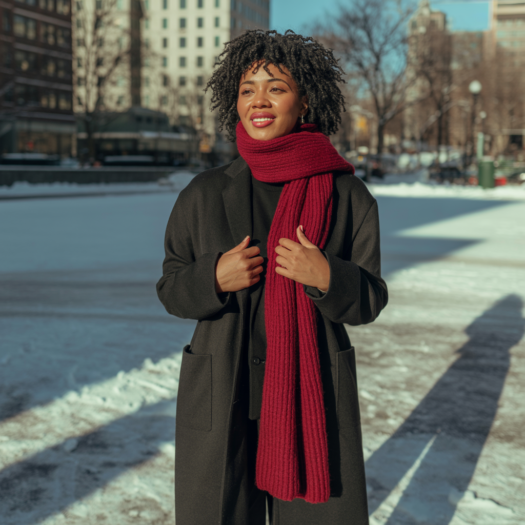 Long Coat and Scarf Pairings