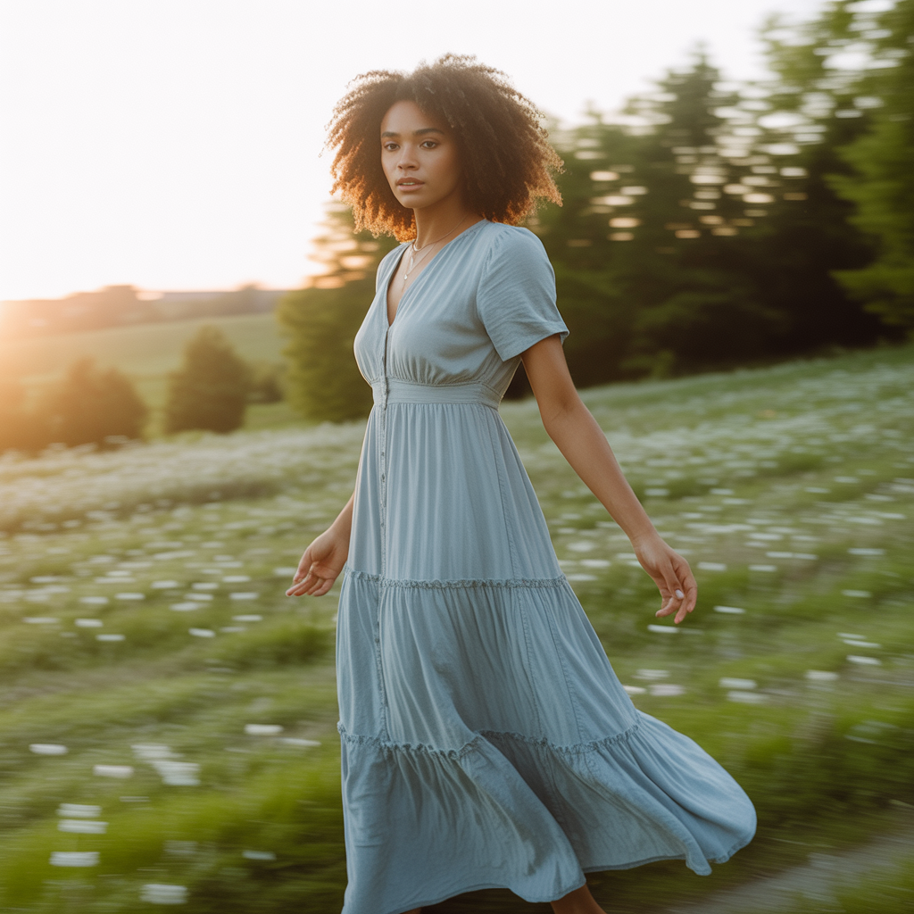 Maxi Dress with Layers