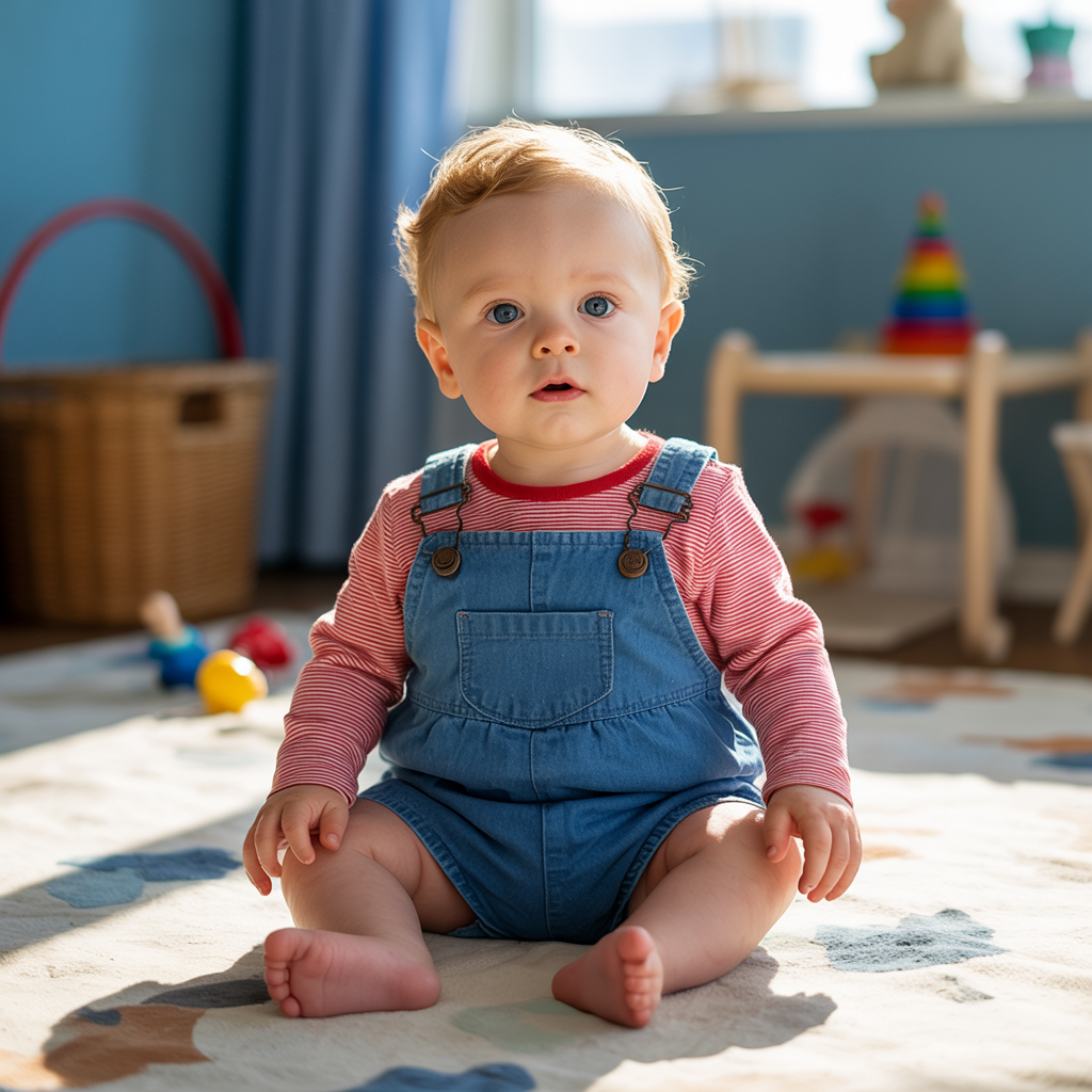 20 Best Baby Boy Fall Outfits That Are Cozy & Stylish 15 Overalls with Striped Long Sleeve