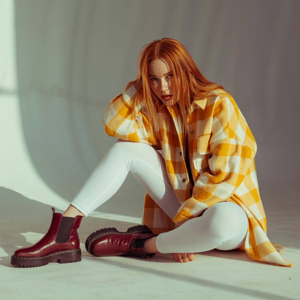 25 Best Fall Outfits for Women to Try This Season 18 Oversized Flannel with Leggings and Chelsea Boots