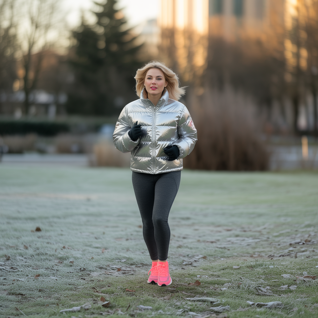 20 Best Stunning Winter Outfits That Turn Heads in Cold Weather 4 Puffer Jacket with Leggings and Sneakers