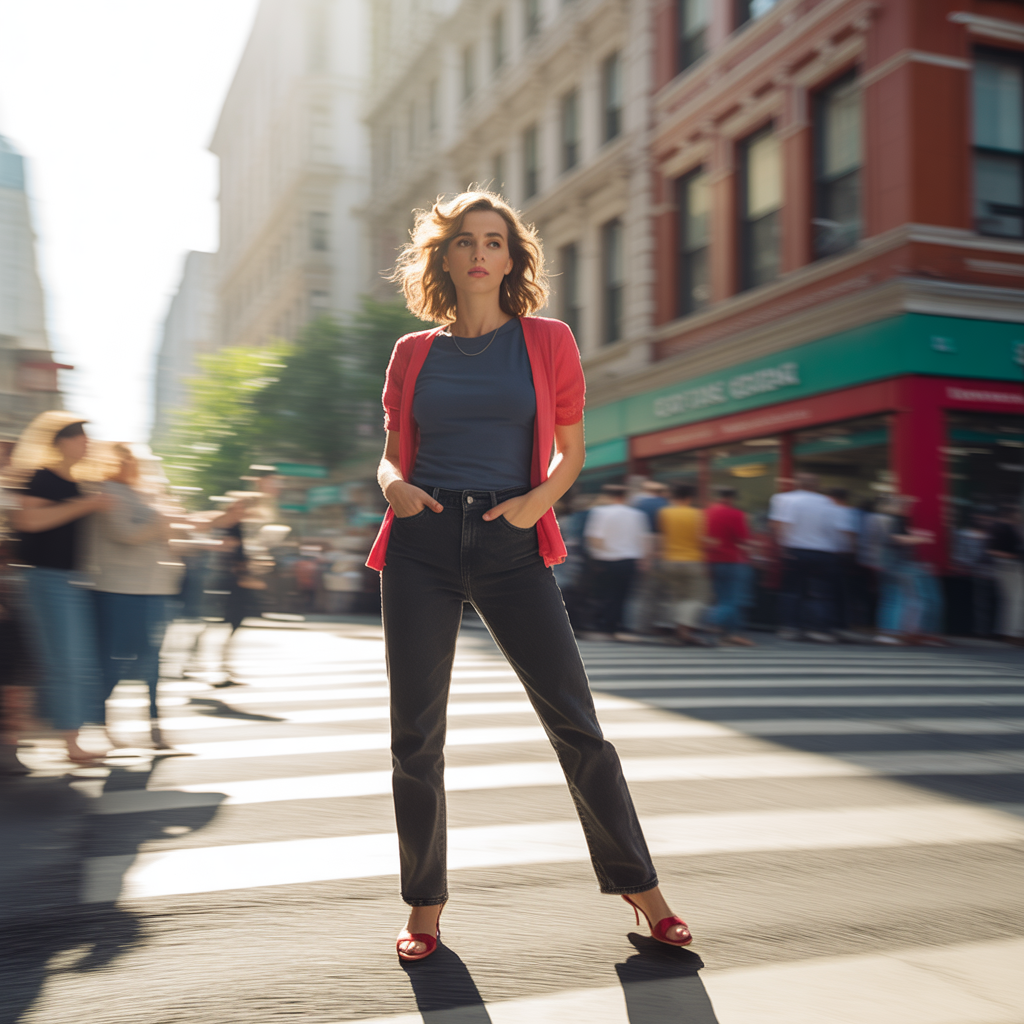 25 Best Fall Outfits for Women to Try This Season 19 Simple Tee with Cozy Cardigan and Straight Jeans