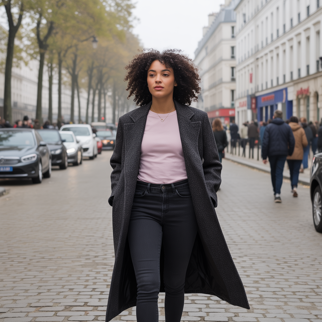 Skinny Jeans with Long Coats