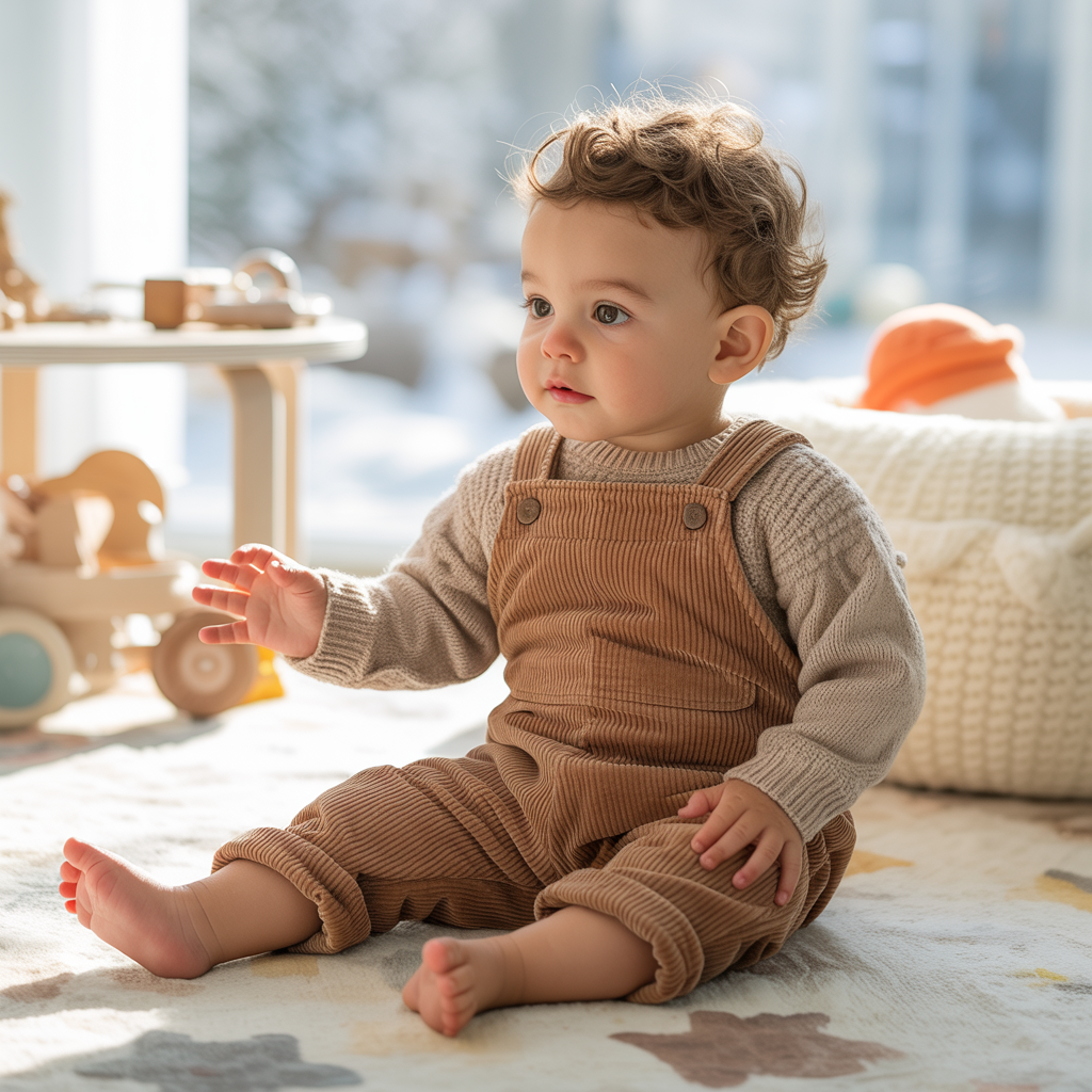 20 Best Baby Boy Fall Outfits That Are Cozy & Stylish 19 Sweater with Corduroy Overalls