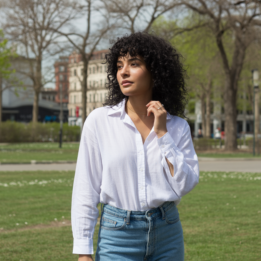 White Shirt and Blue Jeans