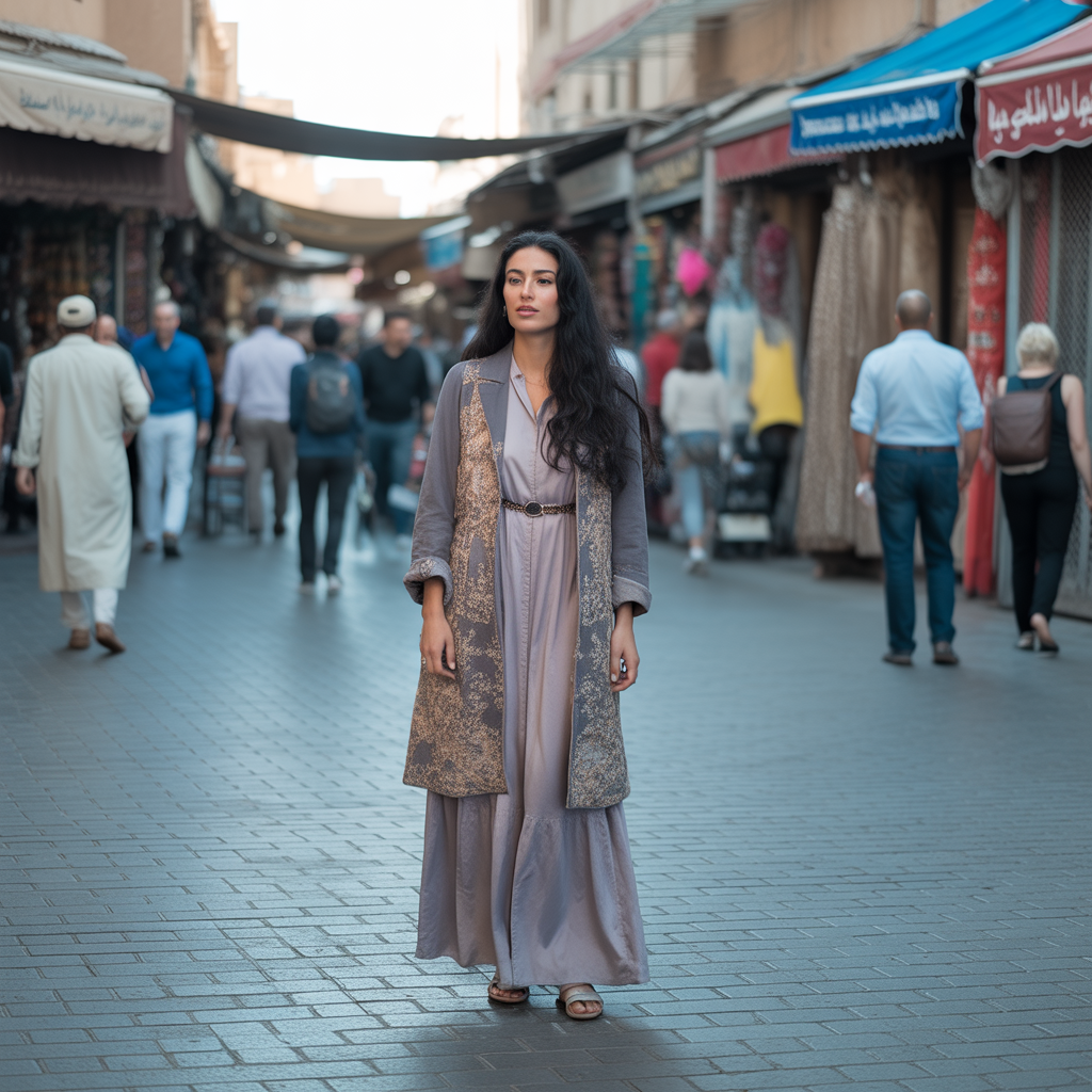 Belted Coat Over a Dress