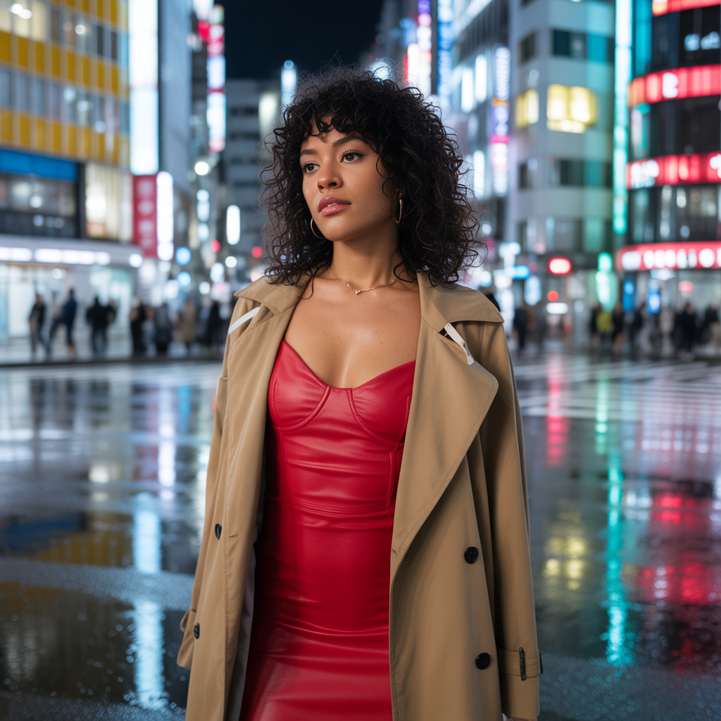 20 Best Baddie Fall Outfits to Slay This Season 10 Bodycon Dress with Trench Coat