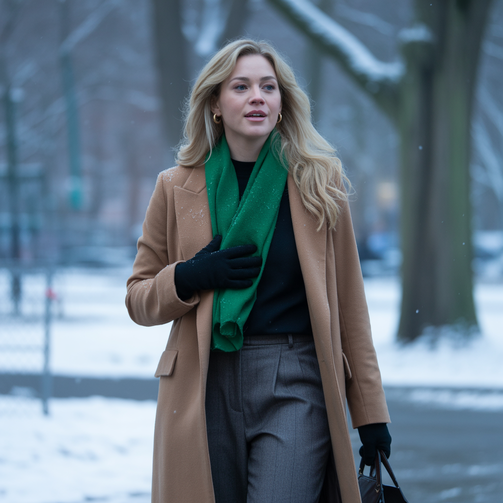 18 Best Classy Fall Outfits to Elevate Your Autumn Style 1 Camel Coat with Tailored Trousers