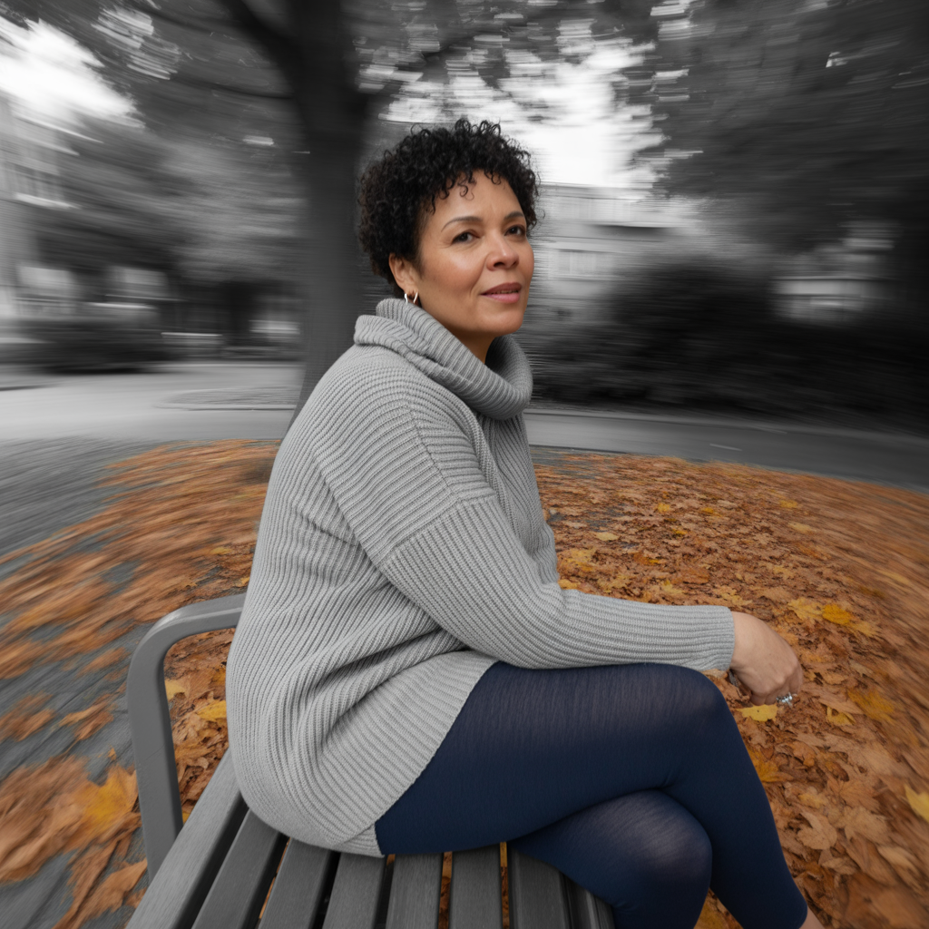 Chunky Knit Sweater with Leggings