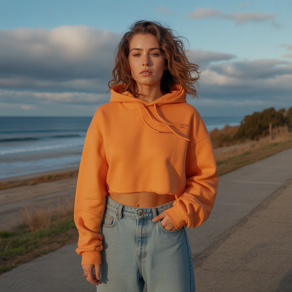 20 Best Baddie Fall Outfits to Slay This Season 2 Cropped Hoodie and Baggy Jeans