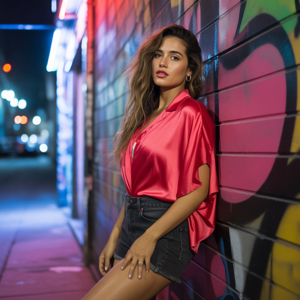 Denim Shorts with Breezy Tops