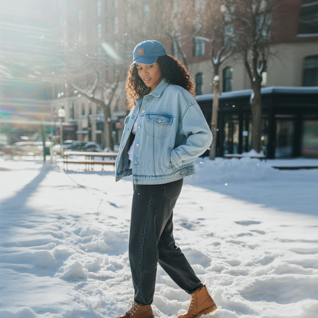 Denim on Denim with a Winter Twist