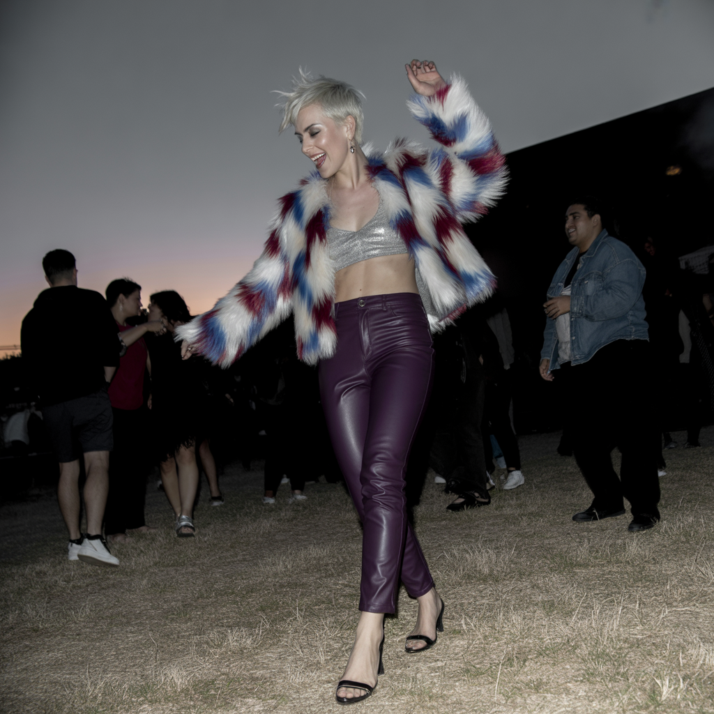 20 Best Baddie Fall Outfits to Slay This Season 4 Faux Fur Jacket with Skinny Leather Pants