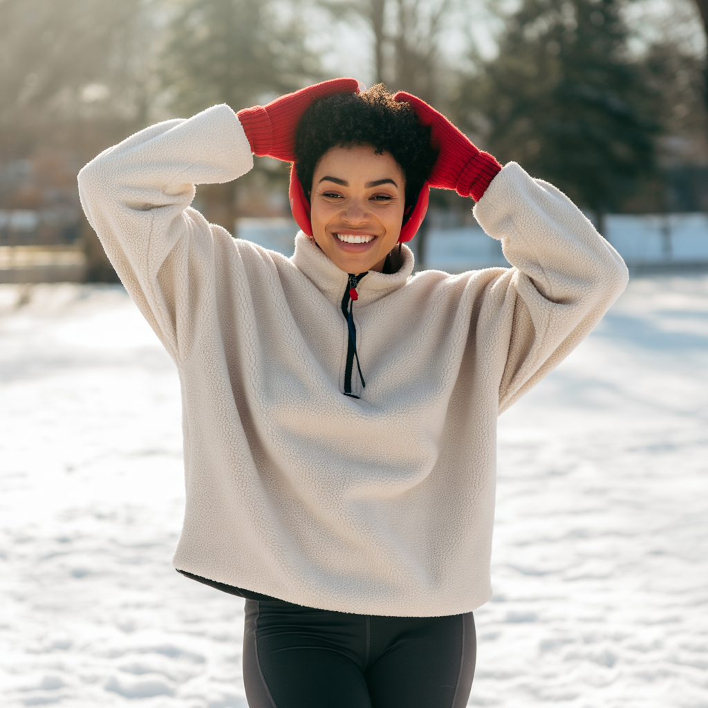 Fleece Pullover with Thermal Leggings