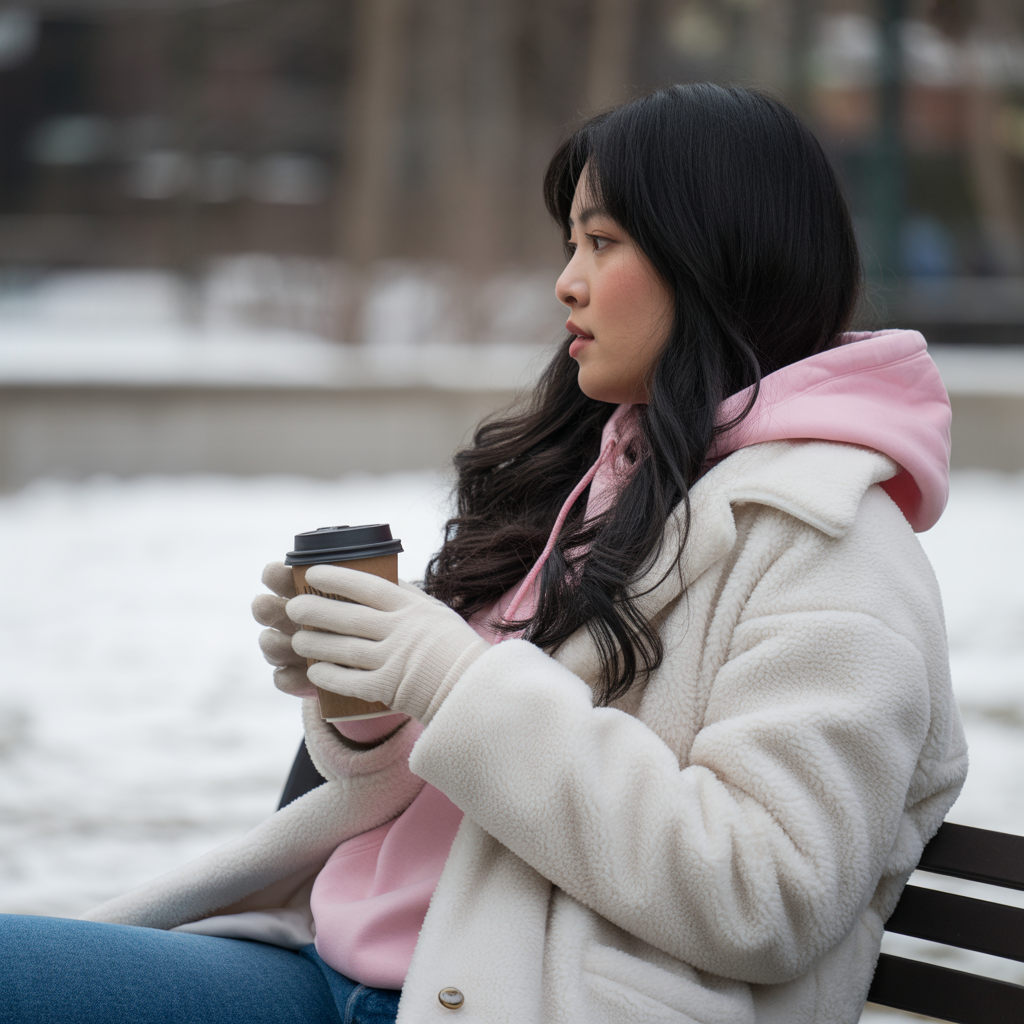 Hoodie with Teddy Coat