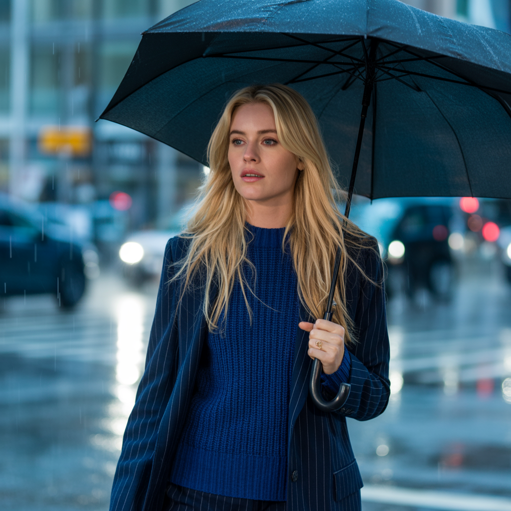 20 Best Chic Winter Work Outfits for a Polished Look 6 Knit Set with a Blazer