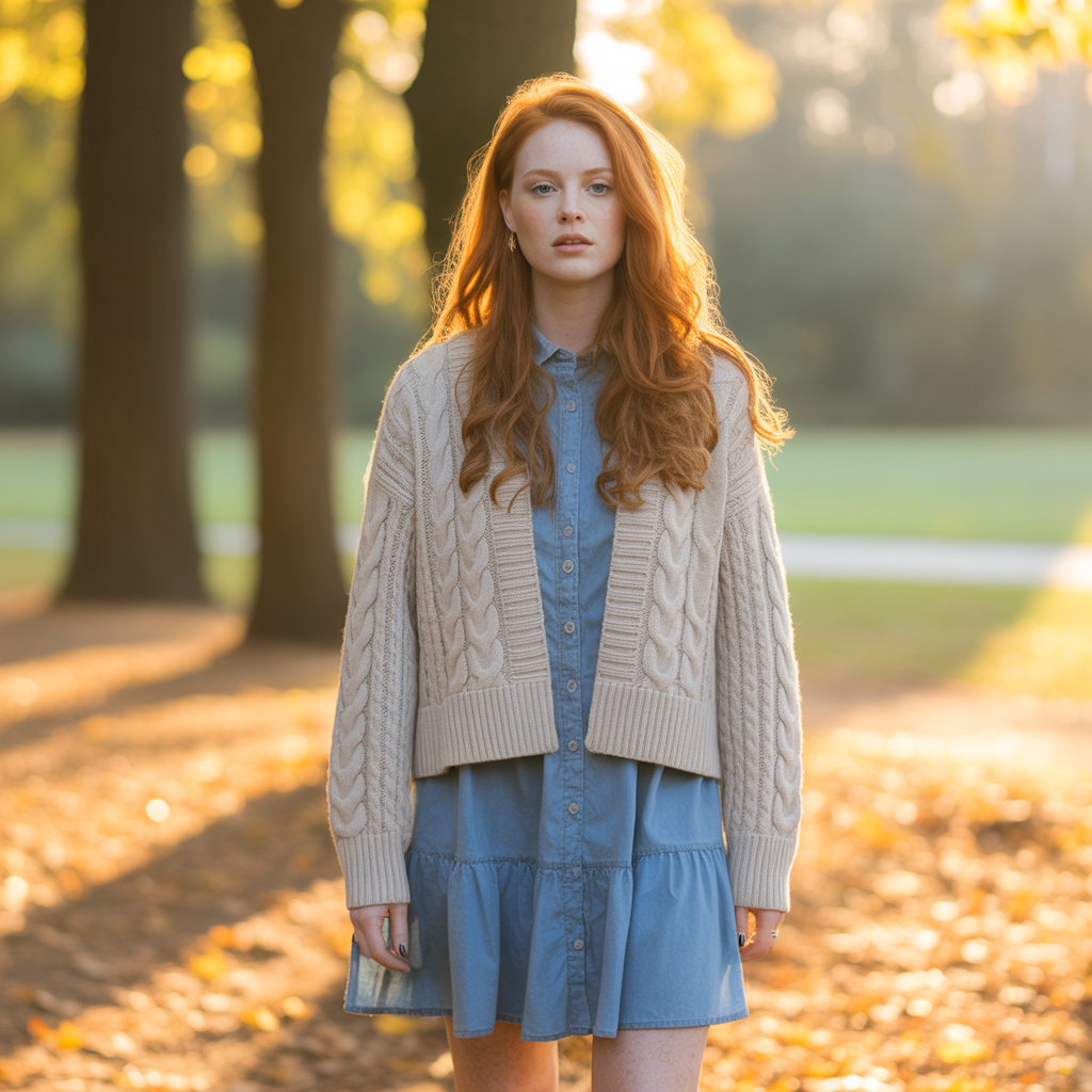 20 Best Girly Winter Outfits to Stay Cute & Cozy This Season 20 Layered Dress with Sweater