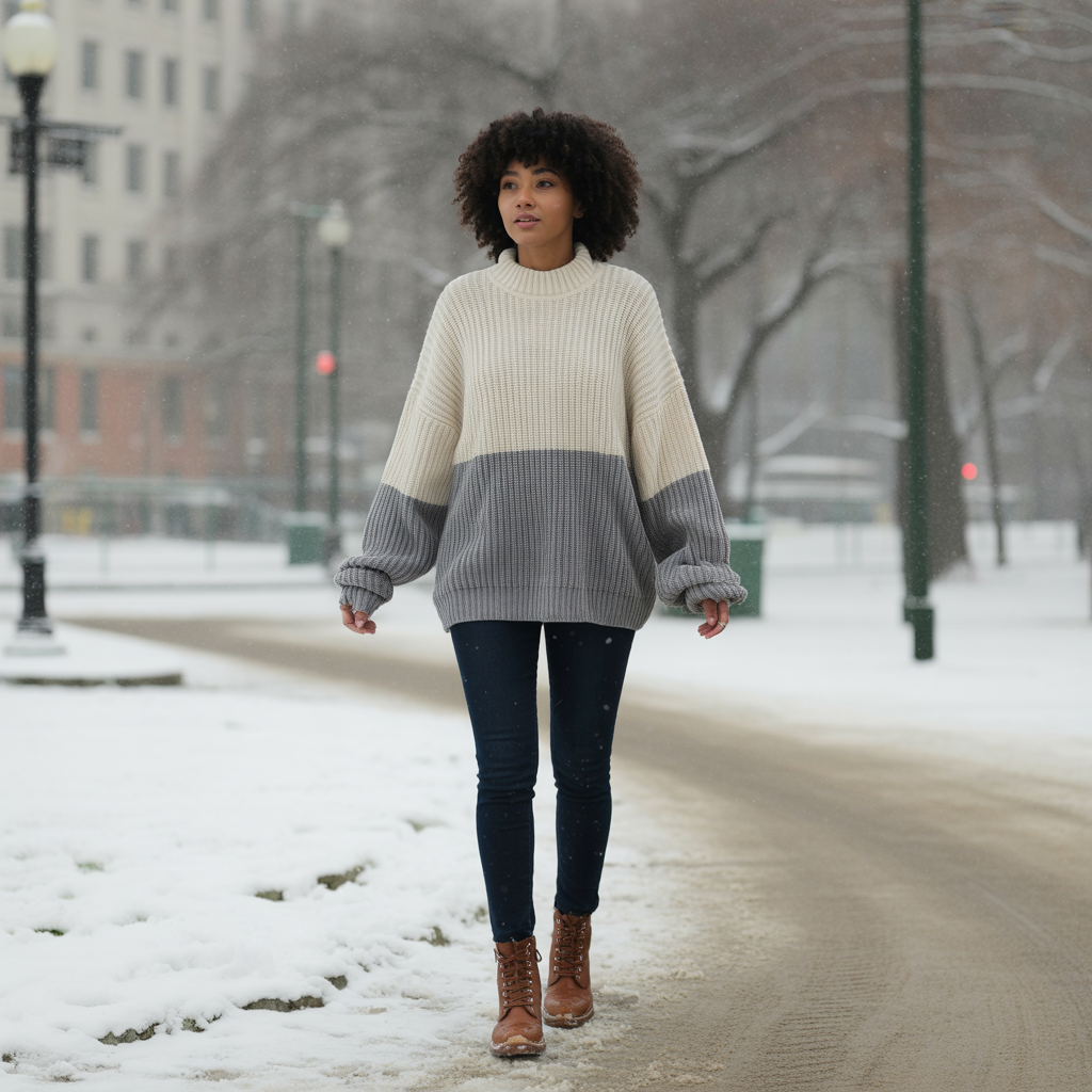 Layered Knits and Sweaters