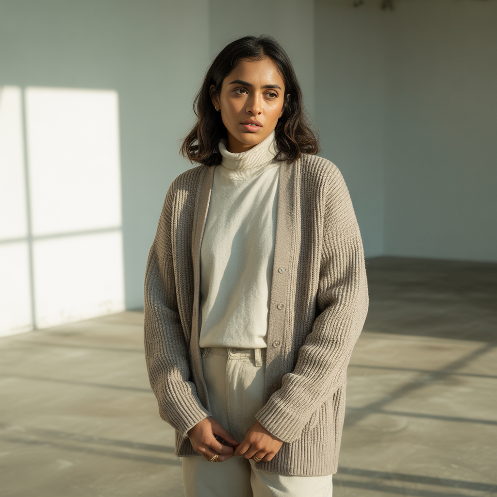 Layered Neutral Knitwear