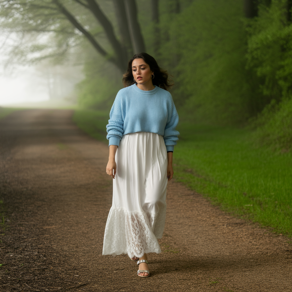 Layered Sweaters over Dresses