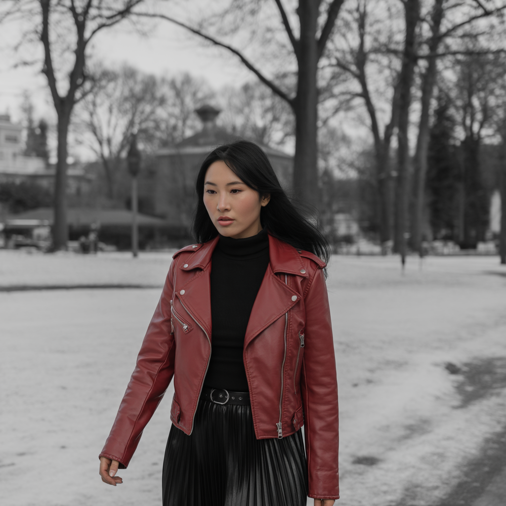 22 Best Fall Outfit Ideas to Stay Stylish This Autumn 7 Leather Jacket Look