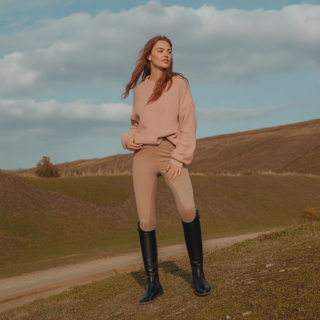 Leggings with Riding Boots