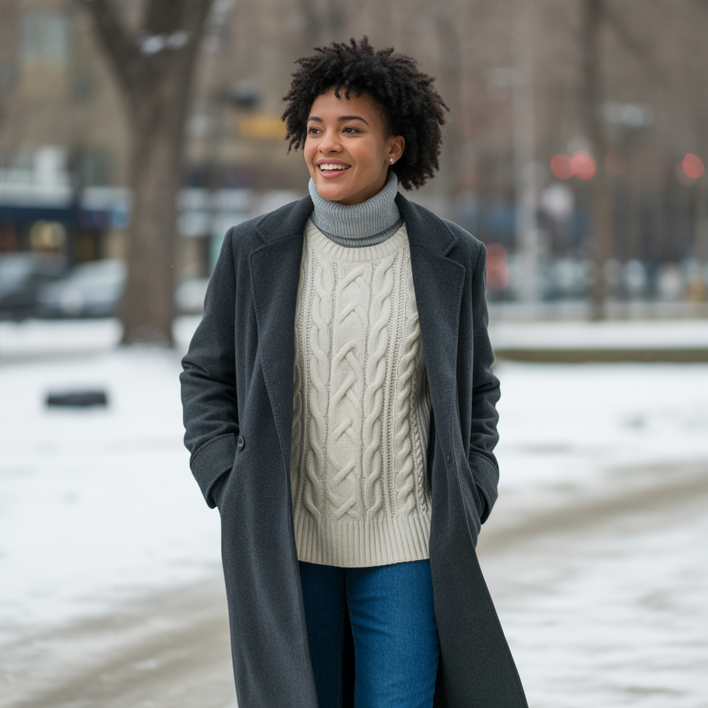 20 Best Chic Fall Outfits to Elevate Your Autumn Style 20 Long Wool Coat with Layered Knits