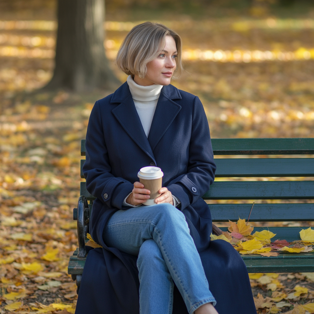 15 Best Cool Winter Outfits to Keep You Warm and Stylish 3 Long Wool Coat with Turtleneck