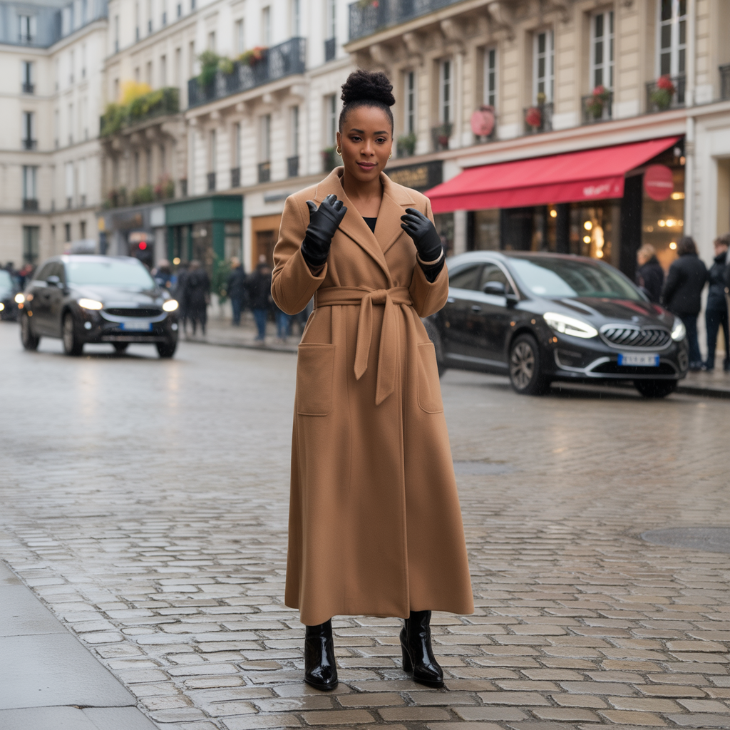Maxi Coats with Belted Waist