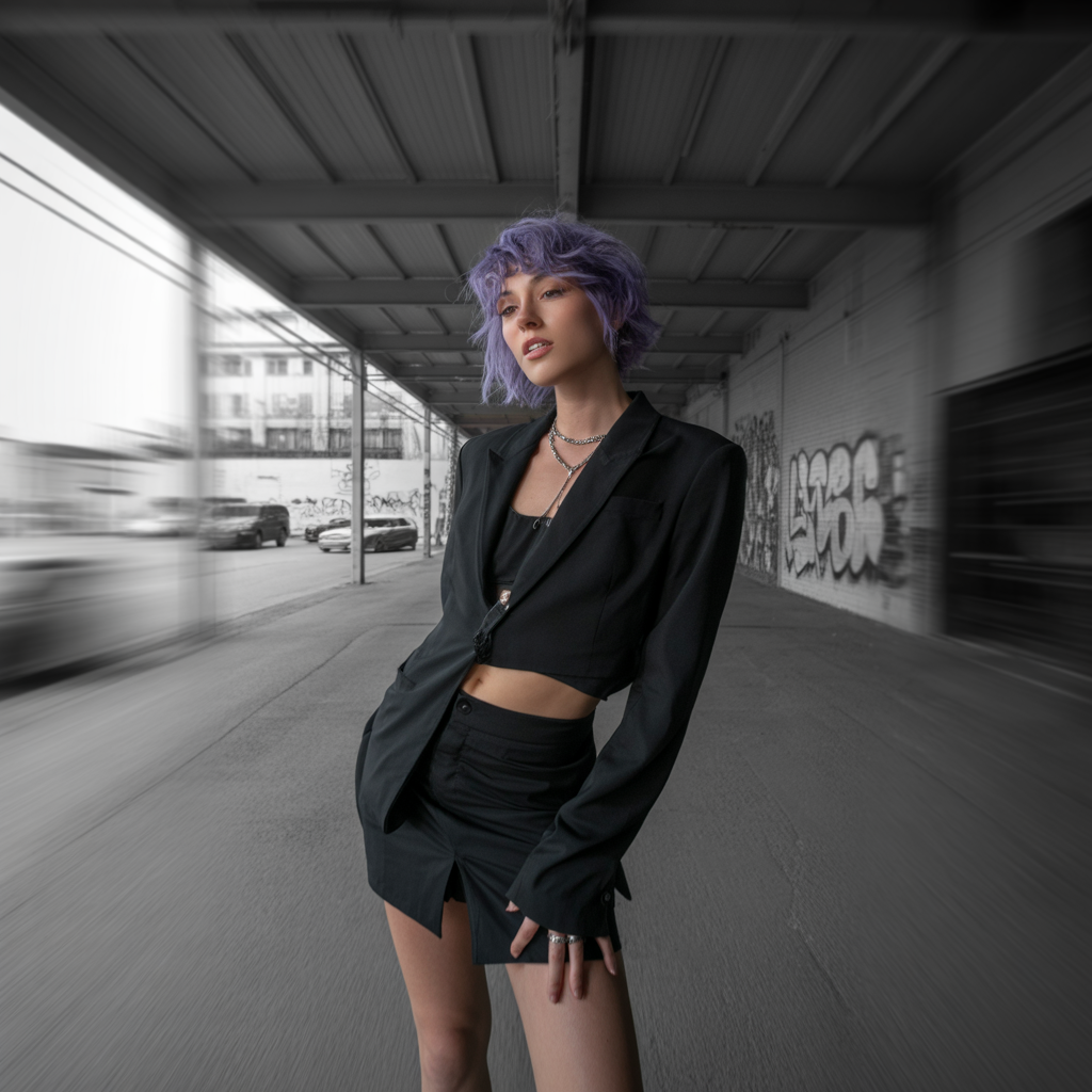 Monochrome All-Black Outfit