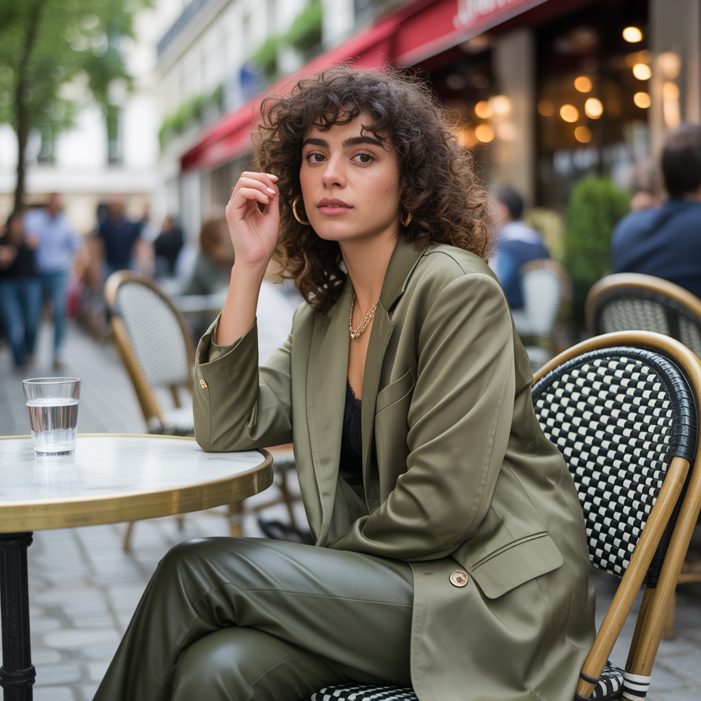 22 Best Mid Size Fall Outfits to Wear This Season 19 Oversized Blazer with Leather Pants