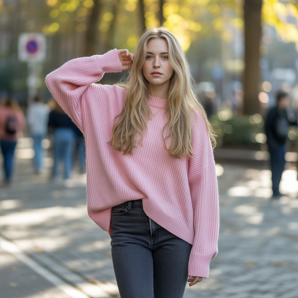 Oversized Sweater with Skinny Jeans
