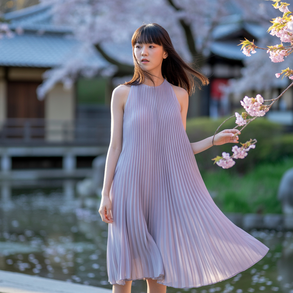 Pleated Dresses for Subtle Movement