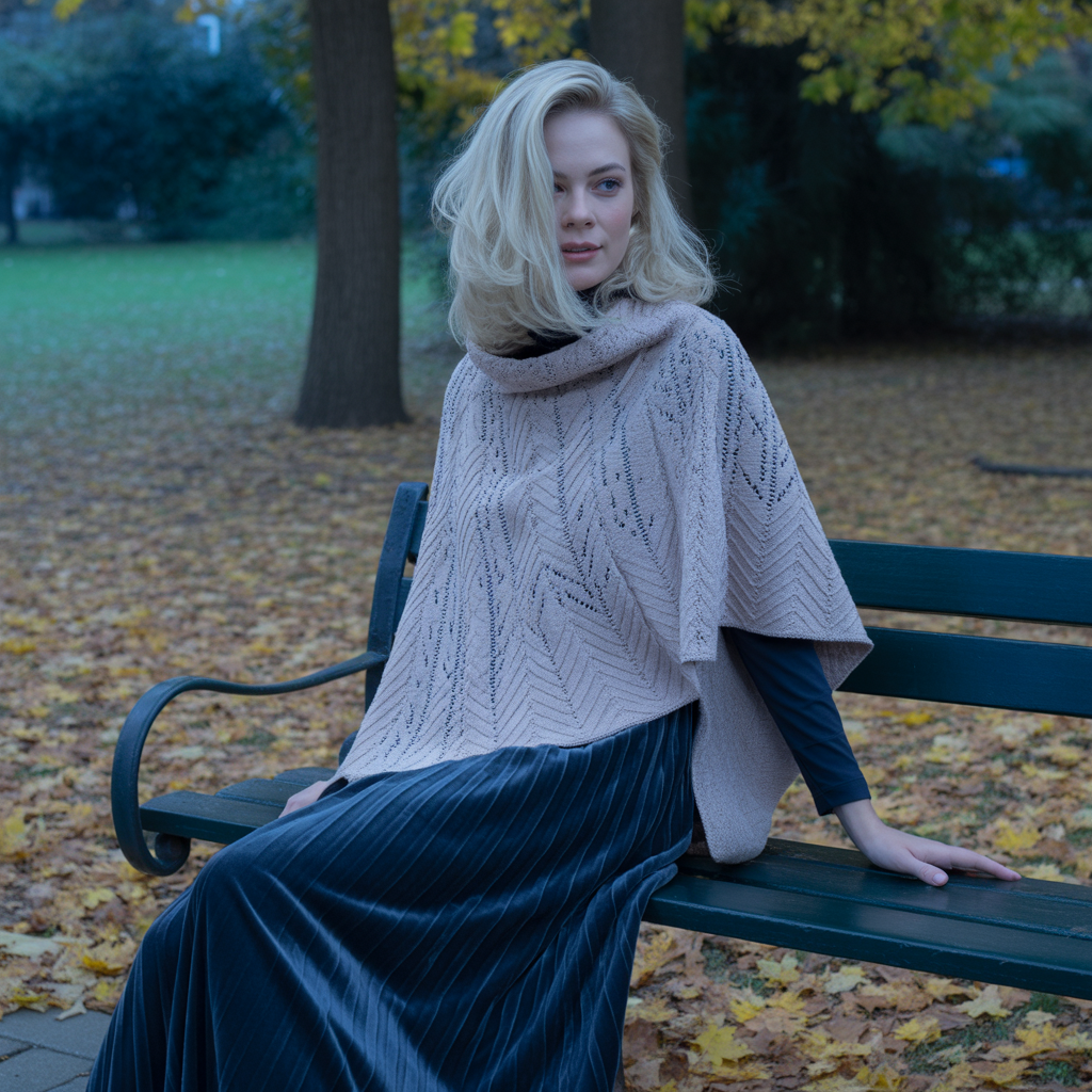 Ponchos with Long Skirts