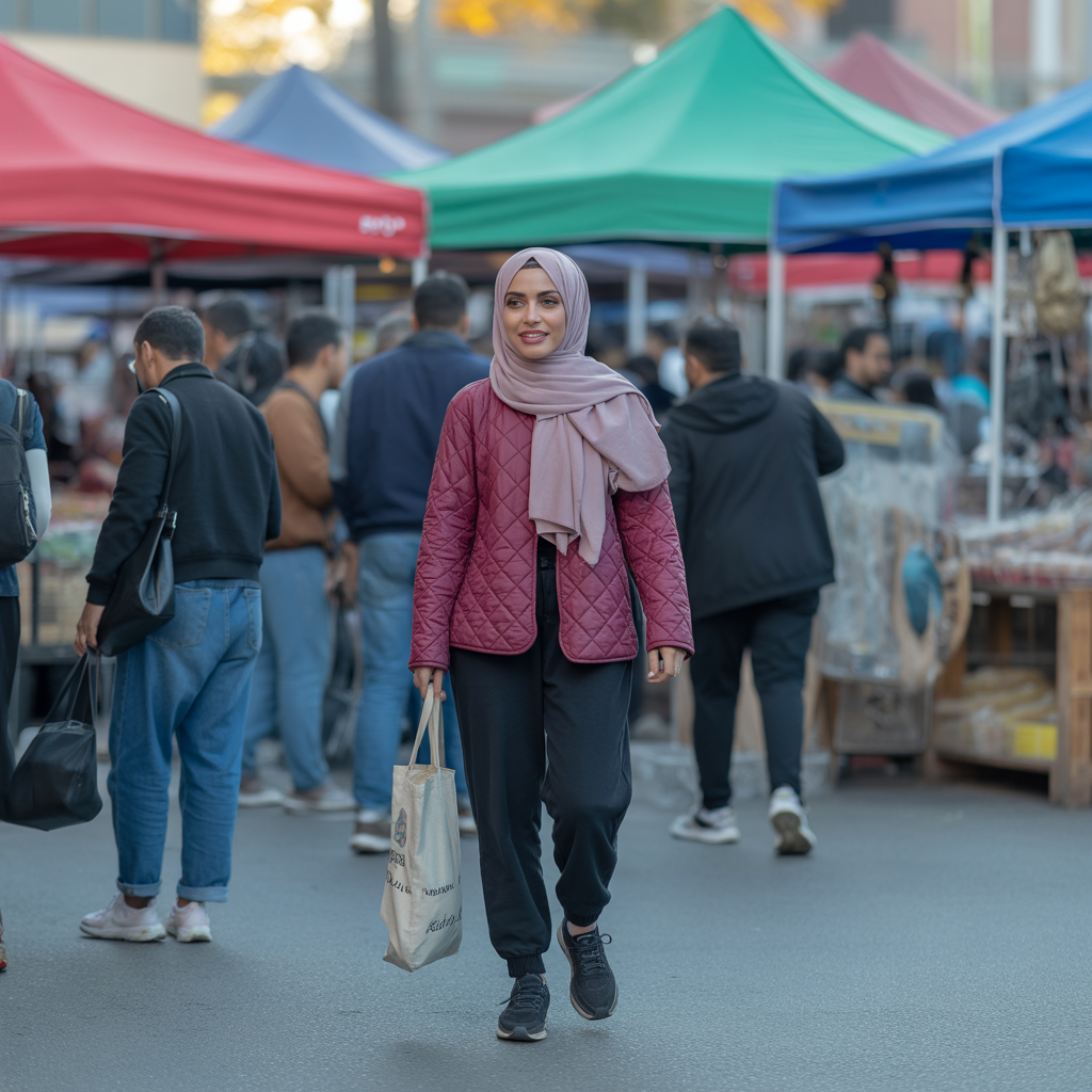 Quilted Jacket with Joggers