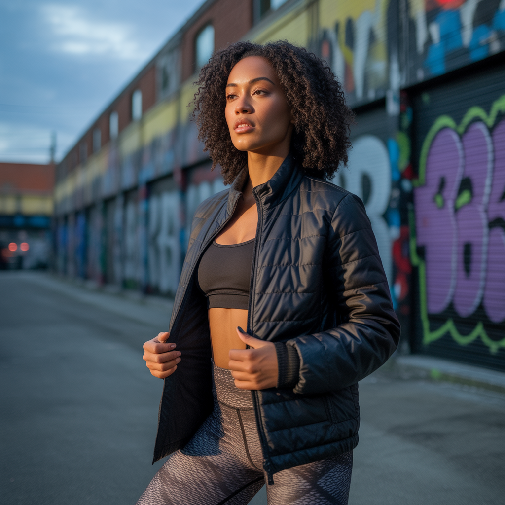 Quilted Jacket with Leggings